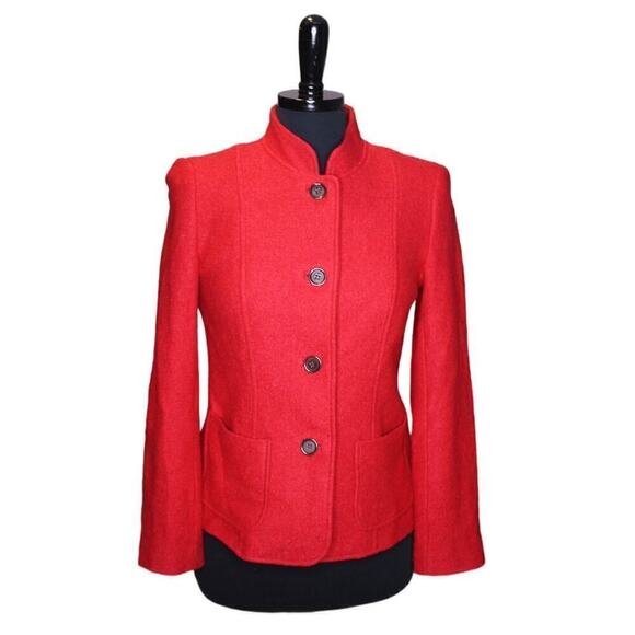 Talbots Jackets & Blazers - Talbots Wool Blend Jacket Blazer Red Size 2